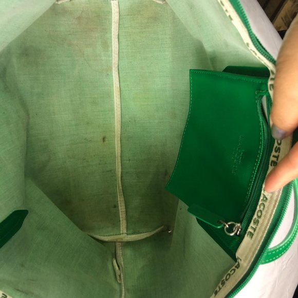 Lacoste Tote Bag Medium Green - Picture 6 of 9